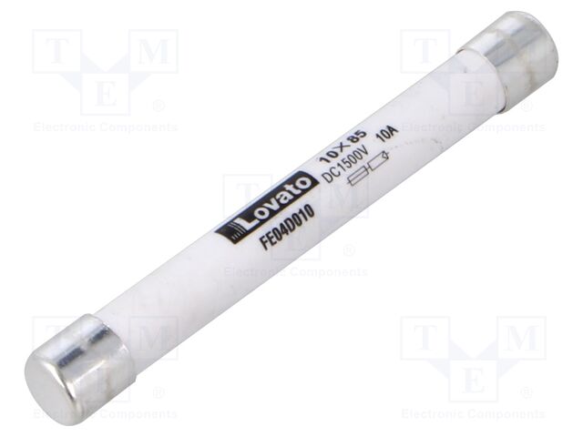 Fuse: fuse; 10A; 1.5kVDC; gPV; 10x85mm