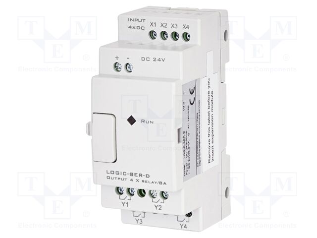 Automation module: extension; IN: 4; OUT: 4; OUT 1: relay; 24VDC