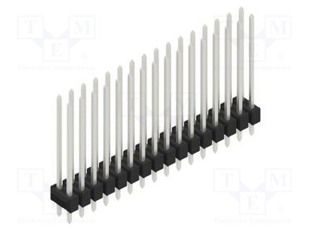 Connector: pin strips; pin header; male; PIN: 32; 2.54mm; THT; 2x16