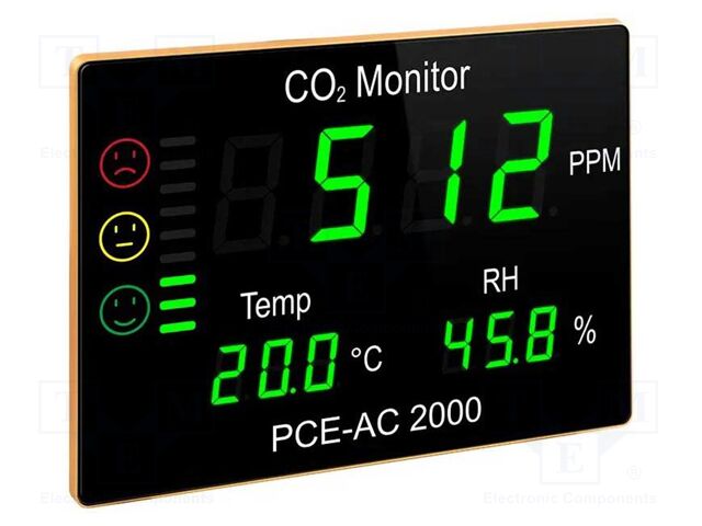 Meter: CO2, temperature and humidity; Range: 0÷9999ppm (CO2)