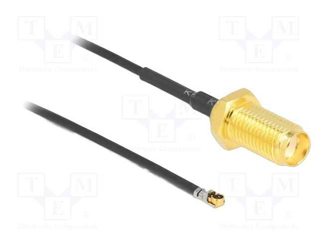 Cable; 200mm; IPEX MHF 4L LK,SMA female; grey; Øcable: 1.37mm; 50Ω