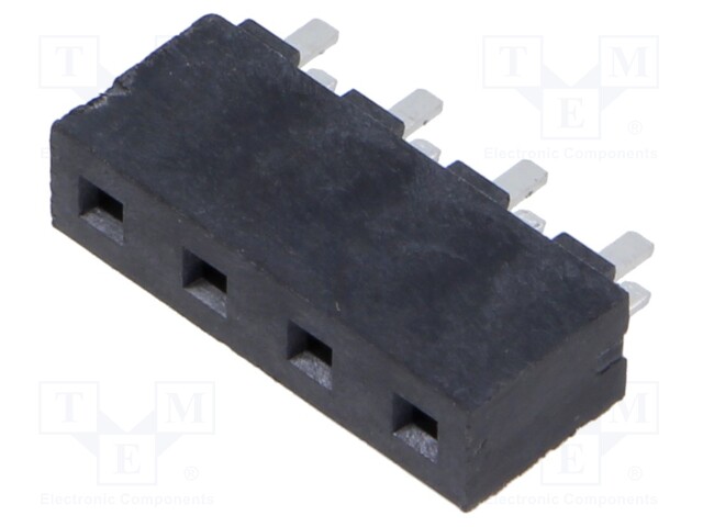 Connector: pin strips; socket; male; PIN: 4; straight; 5.08mm; THT