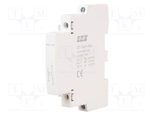 Accessories: auxiliary contacts; 2A; NC + NO; IP20; -5÷50°C
