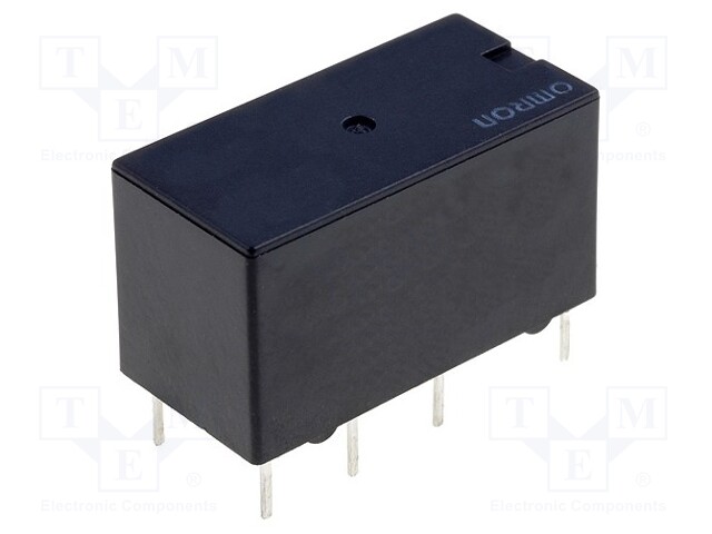 Relay: electromagnetic; DPDT; Ucoil: 5VDC; 0.5A/125VAC; 2A/30VDC