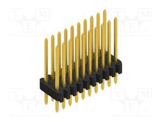 Connector: pin strips; pin header; male; PIN: 20; 1.27mm; THT; 2x10