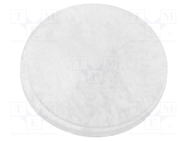 Self-adhesive foot; Ø: 8mm; H: 2mm; transparent; silicone; C: 1mm