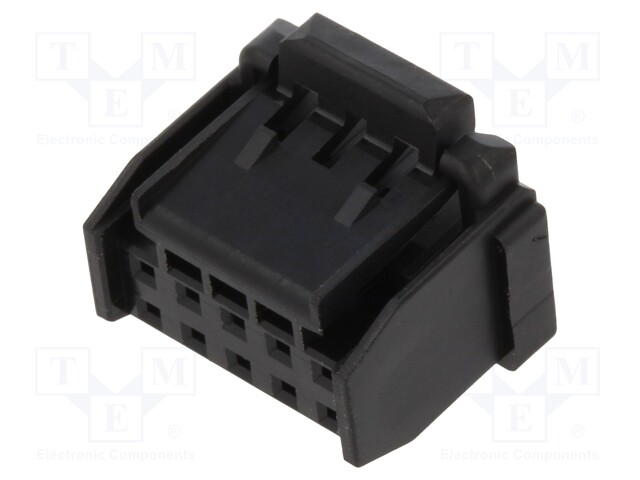 Plug; wire-board; female; DF51K; 2mm; PIN: 10; w/o contacts