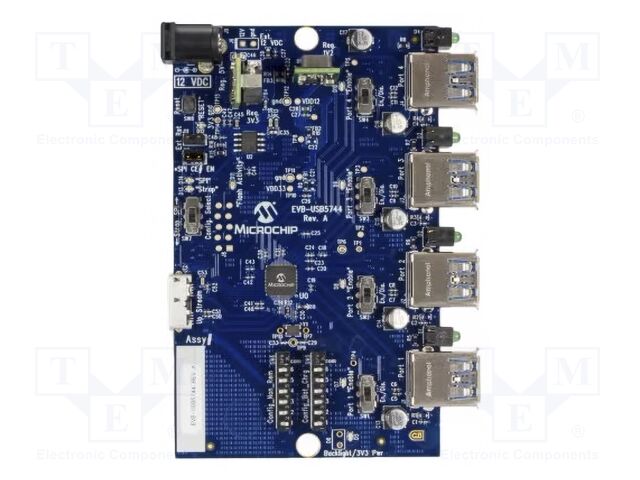 Dev.kit: Microchip; Comp: USB5744; USB switch