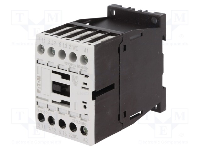 Contactor: 3-pole; NO x3; Auxiliary contacts: NC; 110VAC; 12A; 690V
