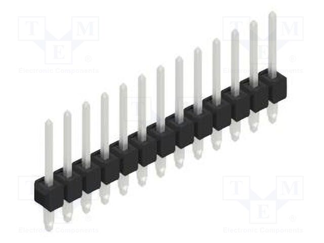 Connector: pin strips; pin header; male; PIN: 13; 2.54mm; THT; 1x13
