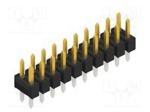 Connector: pin strips; pin header; male; PIN: 20; 2.54mm; THT; 2x10