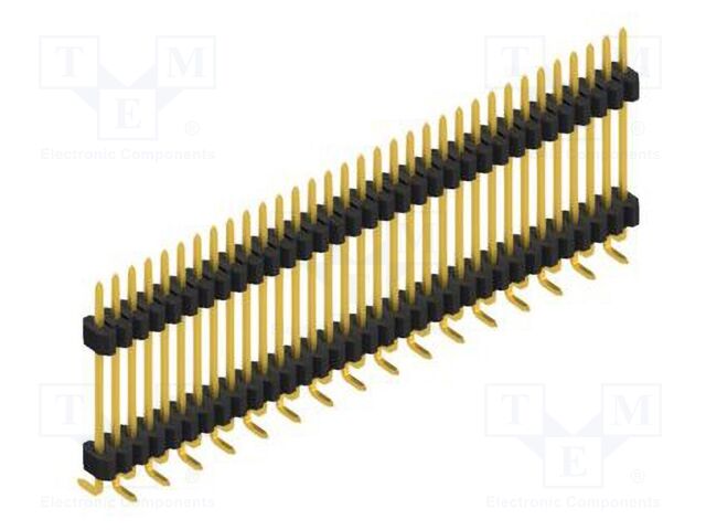 Connector: pin strips; pin header; male; PIN: 33; 1.27mm; SMT; 1x33