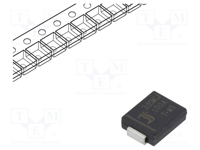 Diode: transil; 3kW; 111÷123V; 18.5A; unidirectional; SMC