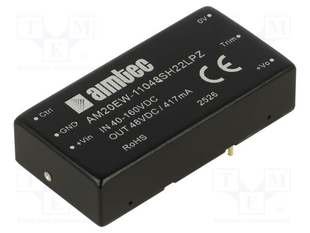 Converter: DC/DC; Protection: short circuit protection SCP