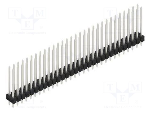 Connector: pin strips; pin header; male; PIN: 60; 2.54mm; THT; 2x30