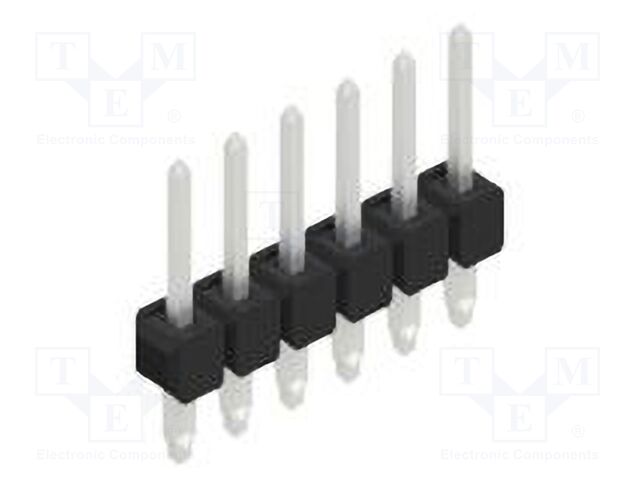 Connector: pin strips; pin header; male; PIN: 6; 2.54mm; THT; 1x6