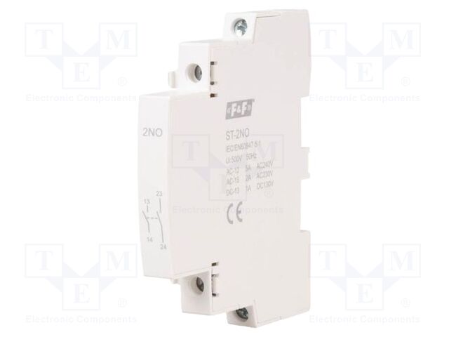 Accessories: auxiliary contacts; 2A; NO x2; IP20; -5÷50°C