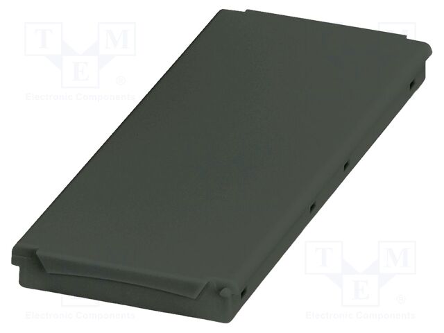Cover; black; UL94V-0; BC 107,6; polycarbonate; snap-fastener