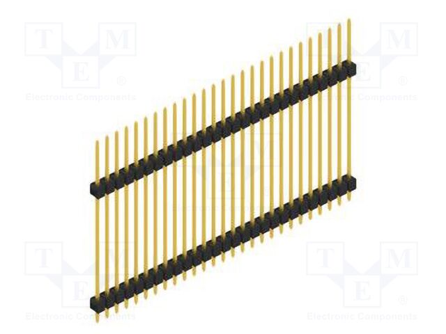 Connector: pin strips; pin header; male; PIN: 27; 2.54mm; THT; 1x27