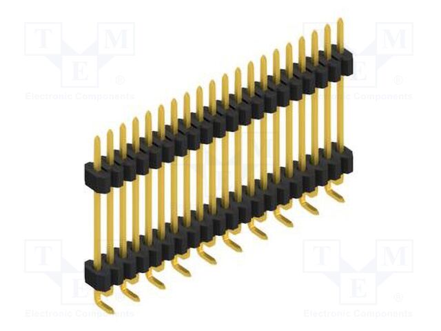 Connector: pin strips; pin header; male; PIN: 20; 1.27mm; SMT; 1x20