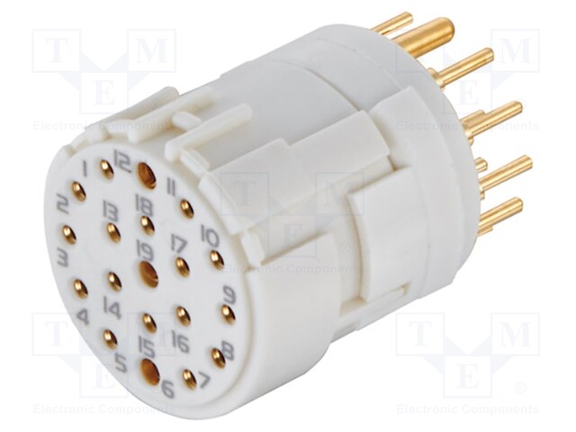 SENSOR CONN INSERT, M23, SOCKET, 19POS