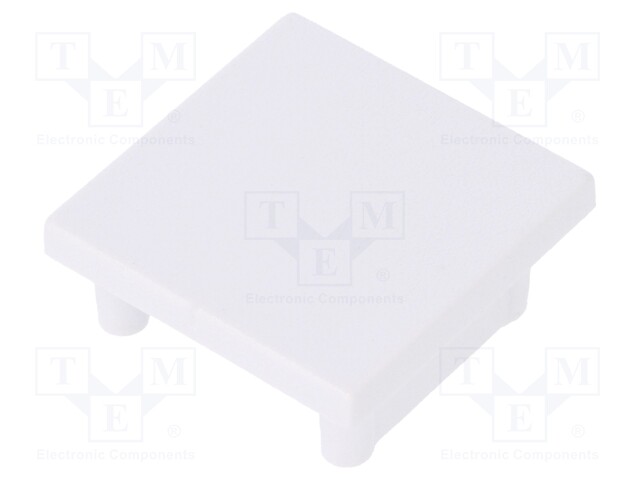 Cap for LED profiles; white; ABS; Application: SMART16
