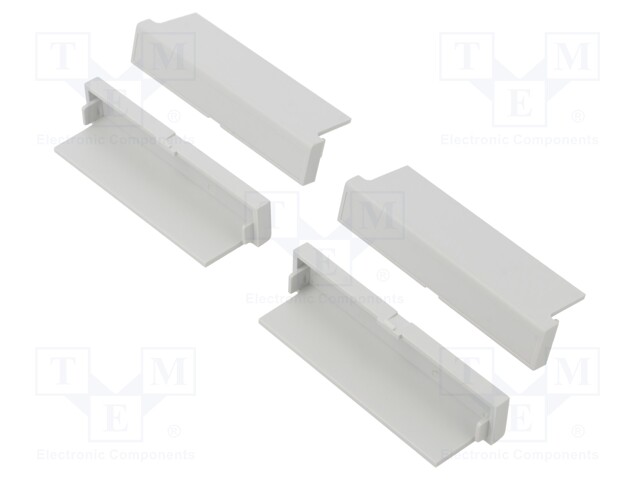 Terminals cover; light grey; UL94V-0; Mat: ABS; Pcs: 4