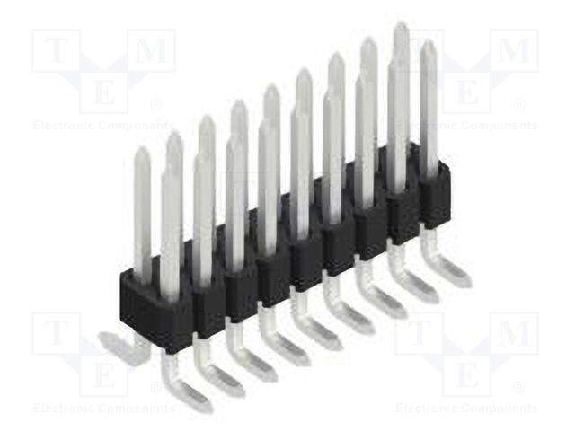Connector: pin strips; pin header; male; PIN: 18; 1.27mm; SMT; 2x9