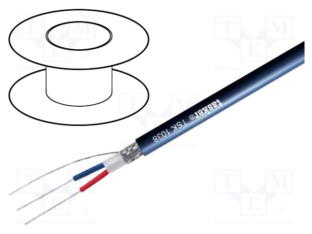 Wire: DMX; Core: stranded; 2x0,5mm2; Ø6.6mm; 110Ω; -15÷70°C