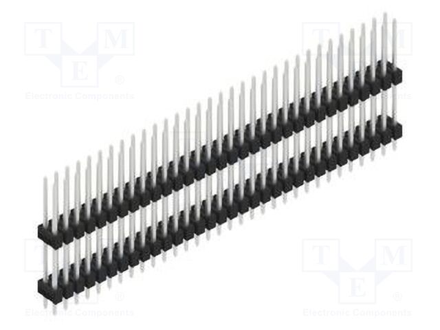 Connector: pin strips; pin header; male; PIN: 64; 2.54mm; THT; 2x32