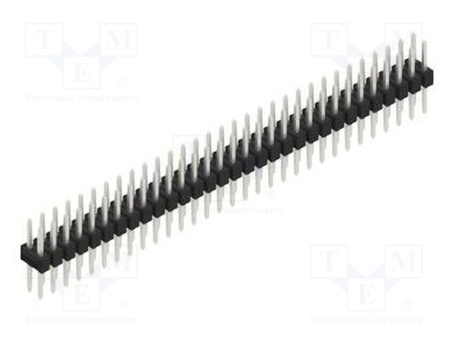 Connector: pin strips; pin header; male; PIN: 62; 2.54mm; THT; 2x31