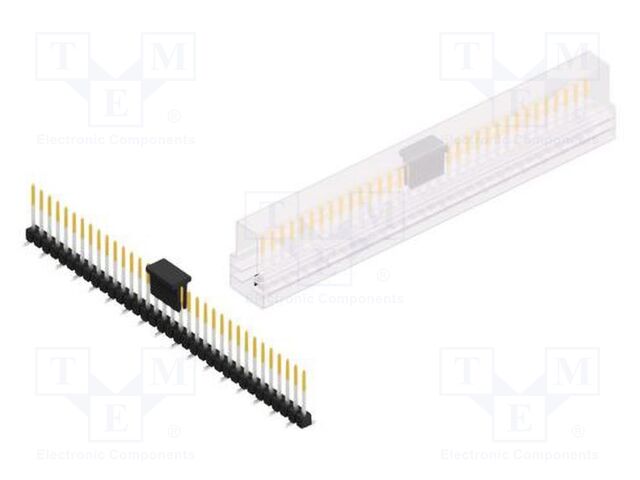 Connector: pin strips; pin header; male; PIN: 34; 2.54mm; SMT; 1x34