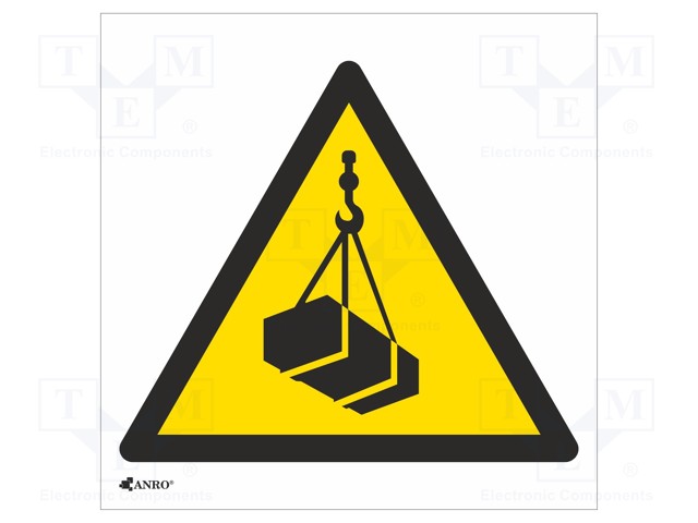 Safety sign; warning; Mat: self-adhesive folie; W: 200mm; H: 200mm
