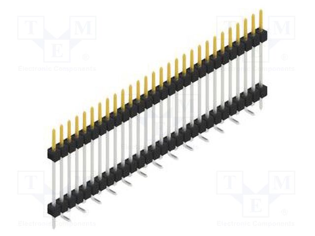 Connector: pin strips; pin header; male; PIN: 28; 2.54mm; SMT; 1x28