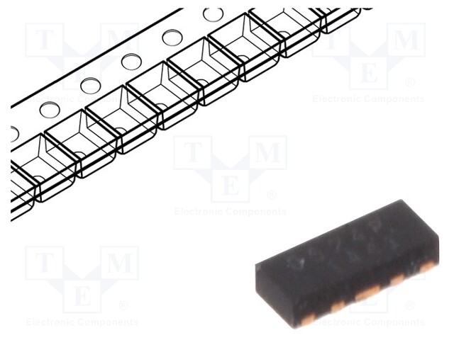 Diode: diode networks; 6V; 1A; bidirectional; 150W; SLP2510P8