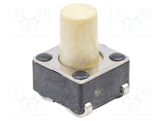 Microswitch TACT; SPST-NO; Pos: 2; 0.05A/12VDC; SMT; none; 1.6N