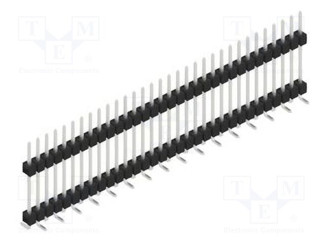Connector: pin strips; pin header; male; PIN: 32; 2.54mm; SMT; 1x32
