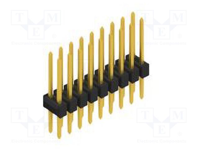 Connector: pin strips; pin header; male; PIN: 18; 2.54mm; THT; 2x9