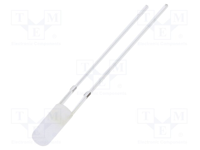 LED; 3mm; white cold; 1120÷1560mcd; 110°; Front: flat; Pitch: 2.54mm