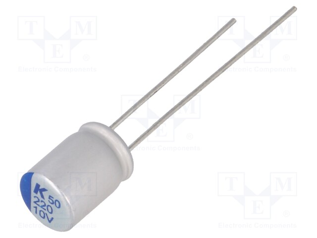 Capacitor: polymer; 560uF; 4VDC; ESR: 18mΩ; A750; THT; ±20%; 2000h