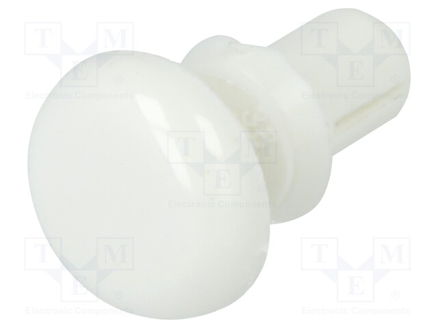 Rivet; polyamide; 2÷3mm; white; Mounting: dismountable,push-in