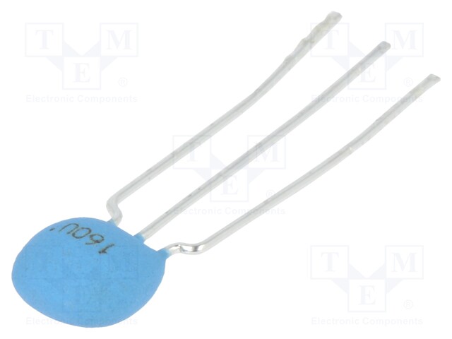 Resonator, Ceramic, 16 MHz, Through Hole, 3 Pin, ± 0.5%