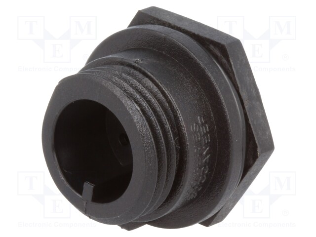 Connector: circular; socket; male; PIN: 3; w/o contacts; IP68; 250V