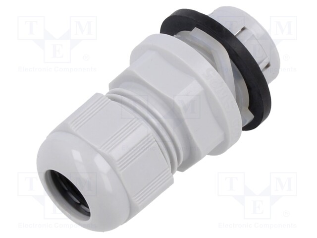 Cable gland; M20; IP68; Mat: polyamide; light grey; Entrelec
