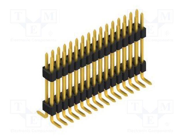 Connector: pin strips; pin header; male; PIN: 32; 1.27mm; SMT; 2x16