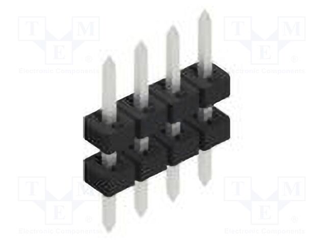 Connector: pin strips; pin header; male; PIN: 4; 2mm; THT; 1x4; 100V