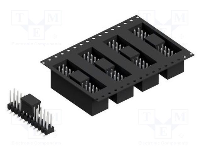 Connector: pin strips; pin header; male; PIN: 24; 2.54mm; SMT; 2x12