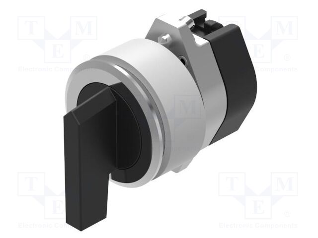 Switch: rotary; 30mm; black/silver; none; IP65; prominent; OptoHiT