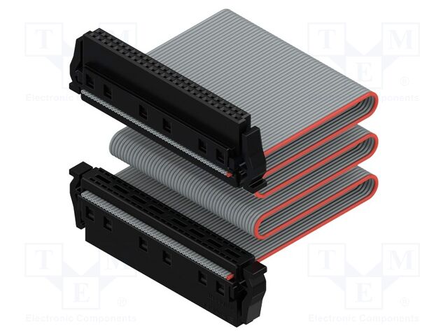 Ribbon cable with IDC connectors; Contacts ph: 1.27mm; PIN: 2x25