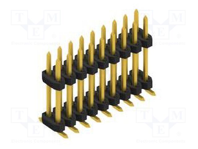 Connector: pin strips; pin header; male; PIN: 18; 2mm; SMT; 2x9; 100V
